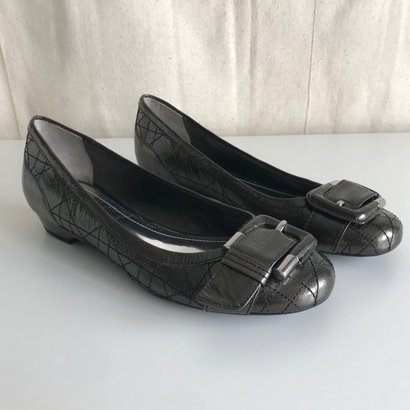 NWOB FRANCO SARTO L-Chord Ballet Flats, Olive Flats, Buckle Flats, Fall Shoes - Picture 2 of 10